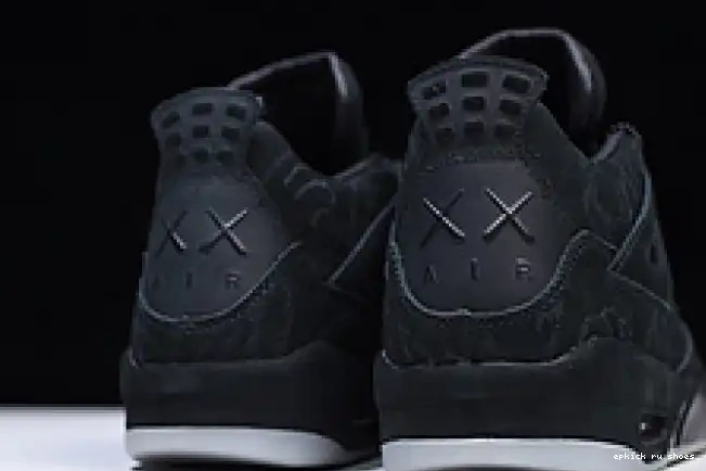 Rep Air kaws 001 930155 black 4 retro Jordan Nike 0512